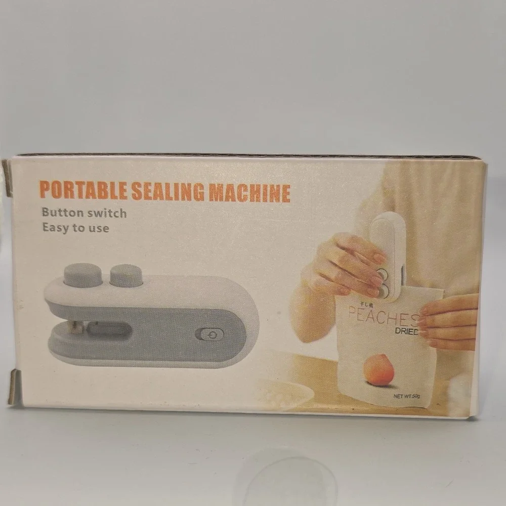Portable Sealing Machine Easy to Use Button‎ USB Cable for charging & tested.